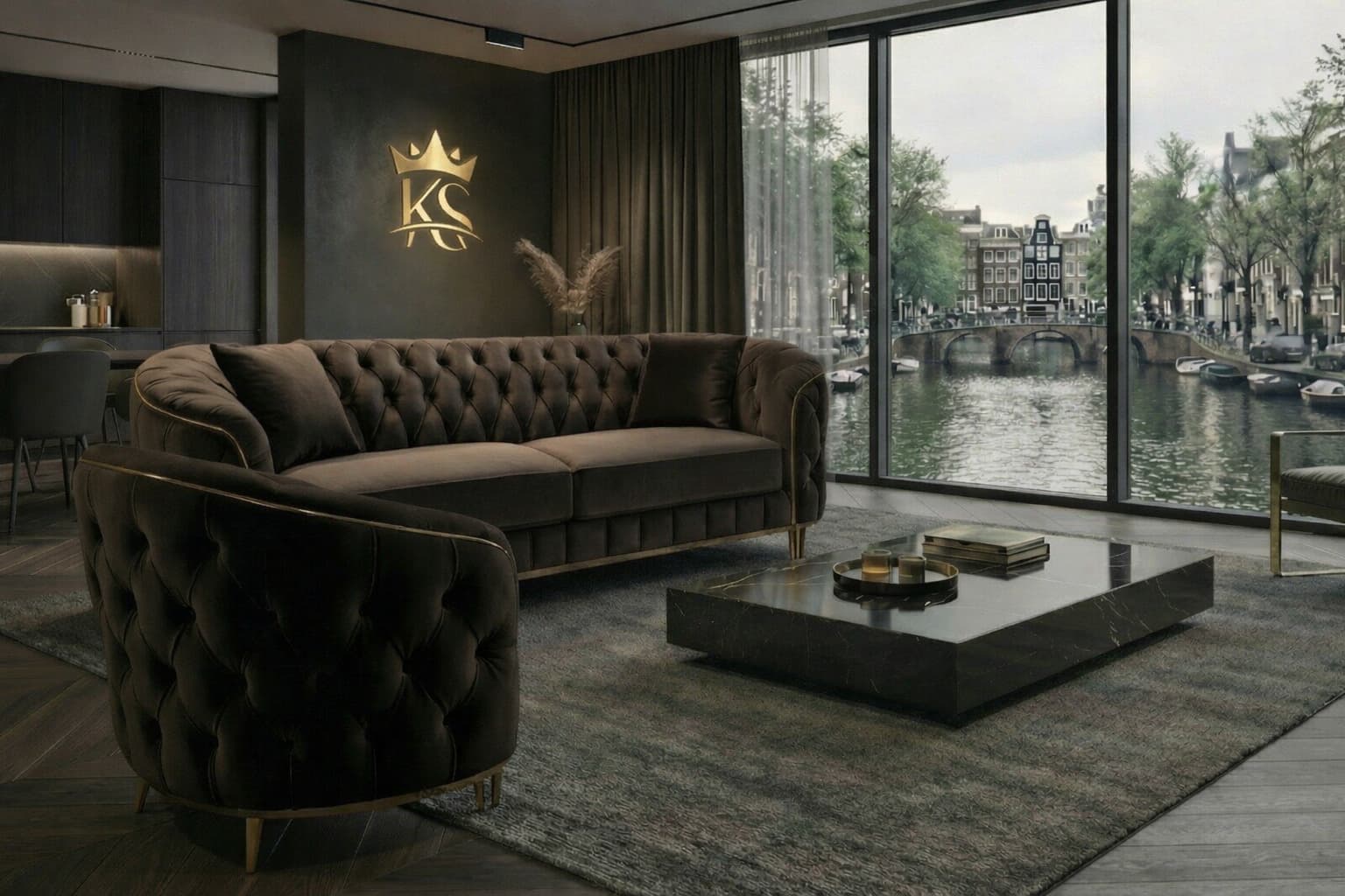 Koningstijl interieur sfeerbeeld