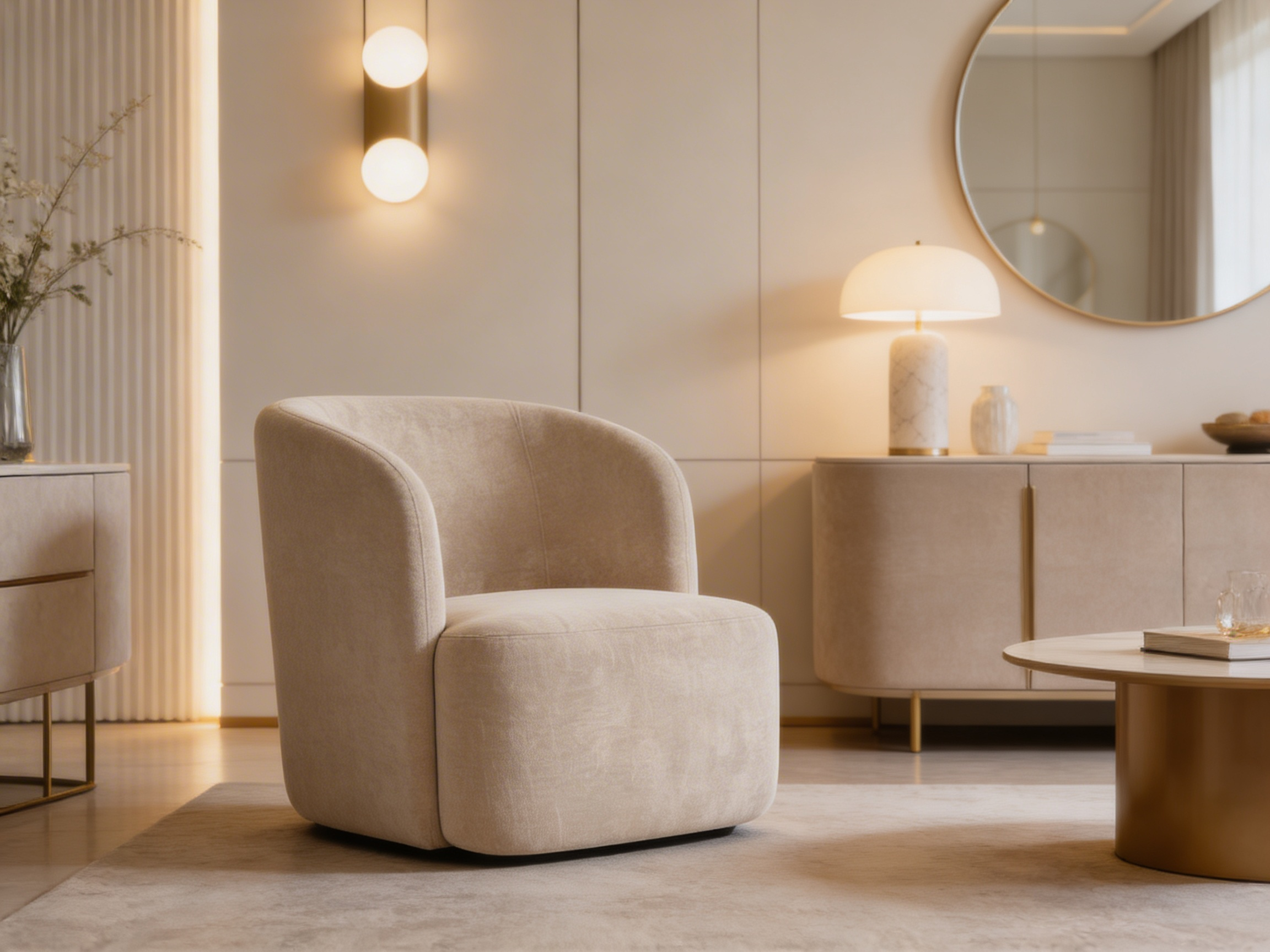 Selora Lounge Chair Pink