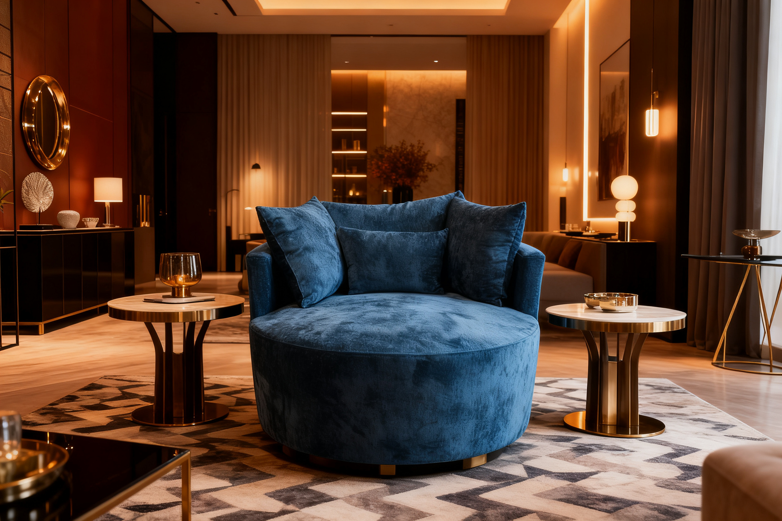 Lounge Chair Royal Velvet