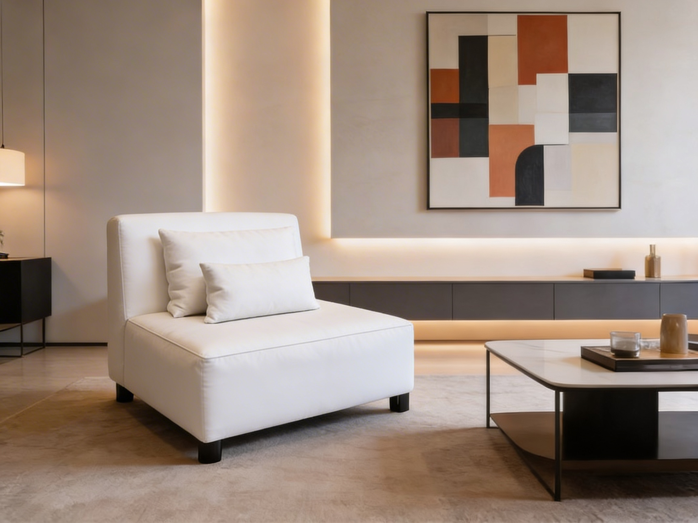 Marvella Lounge Chair White