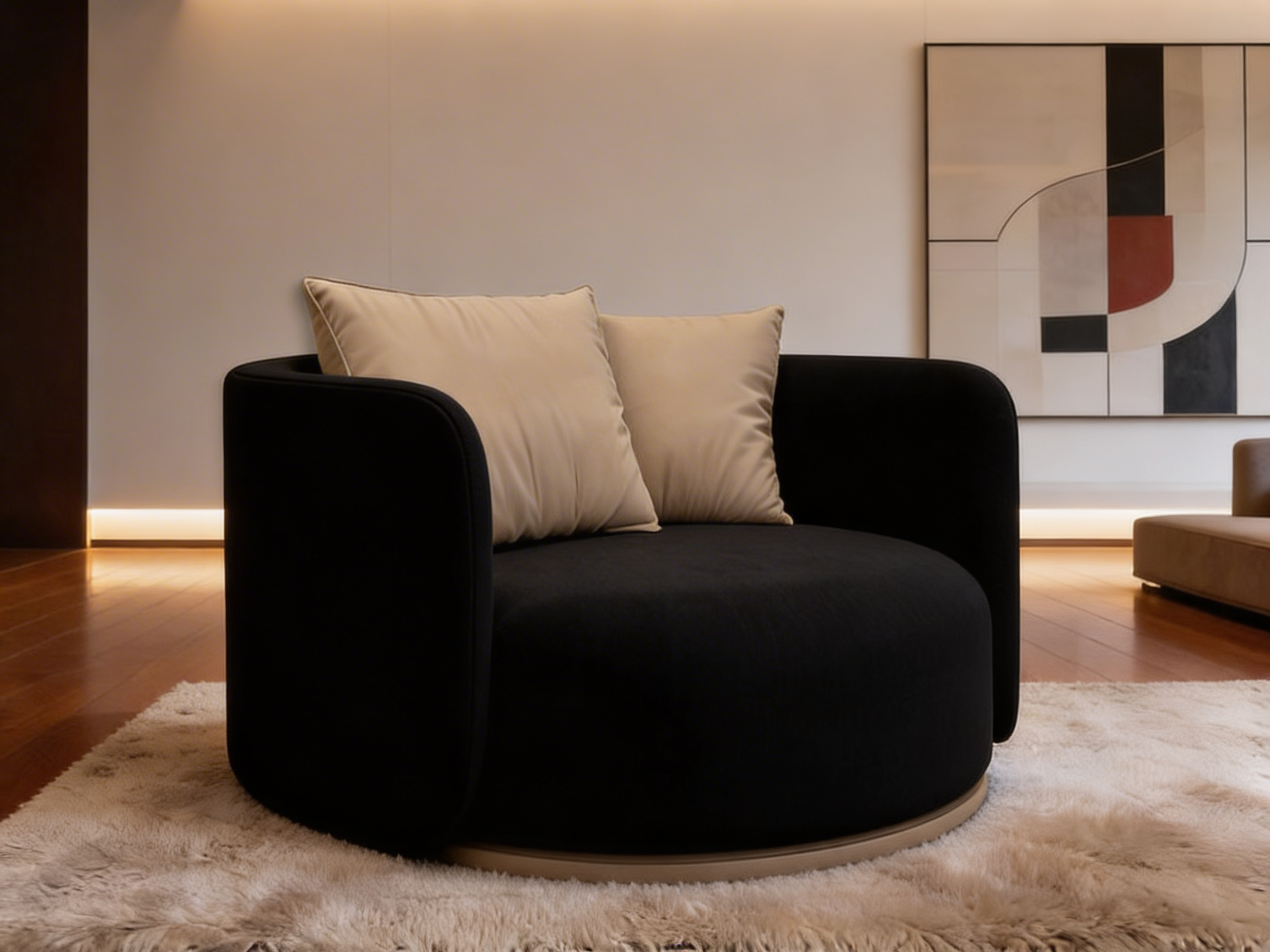 Soraya Lounge Chair Black