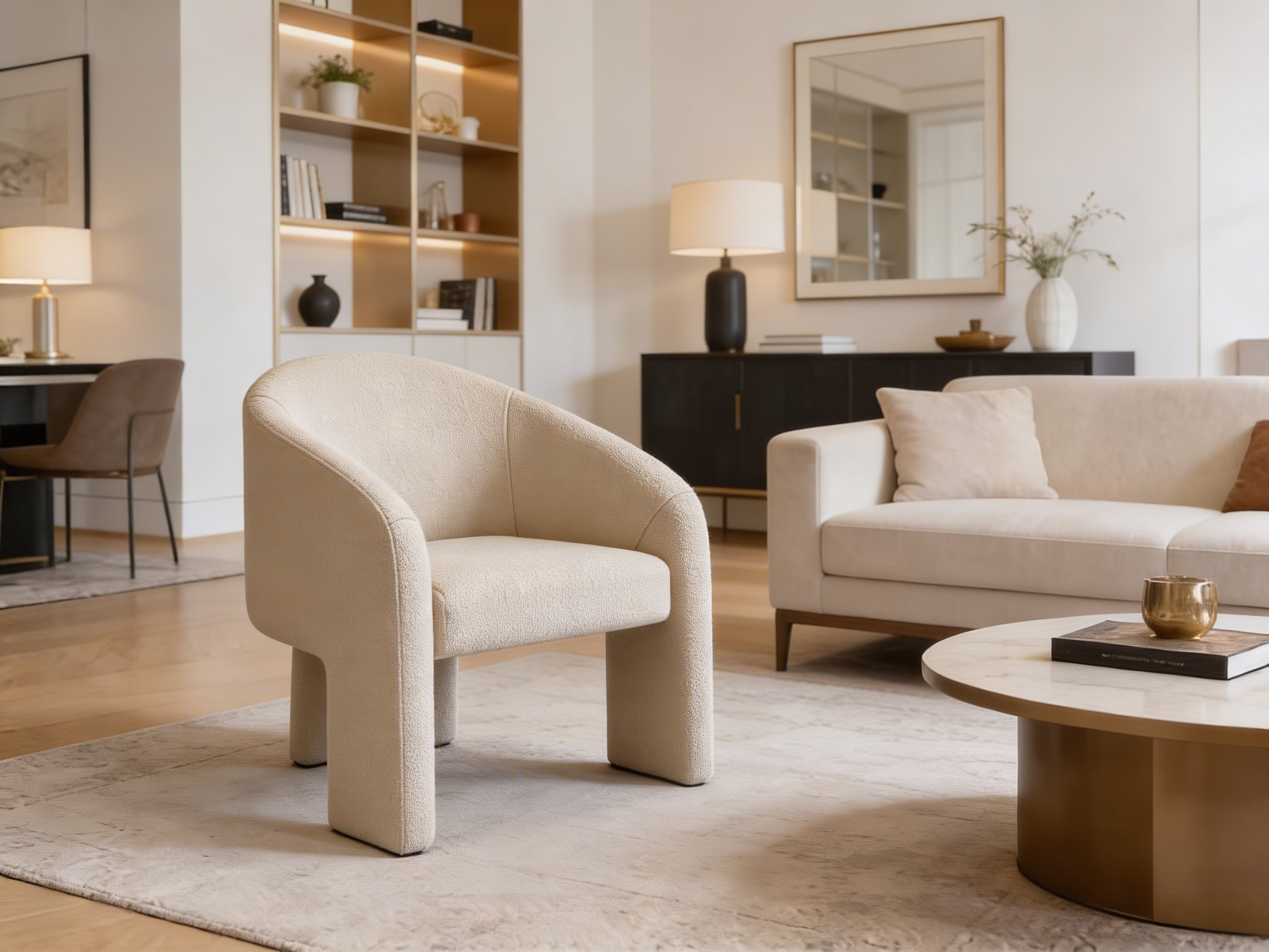 Novique Lounge Chair Beige