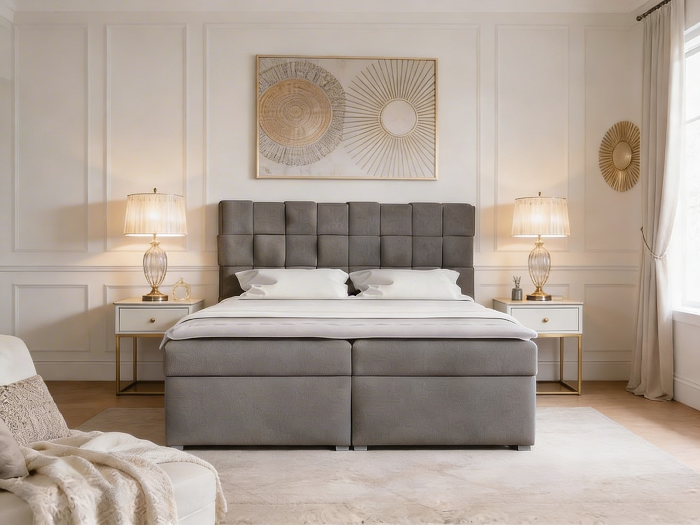 Montavira Boxspring Grey